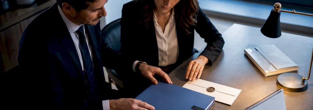 Advisers reviewing a dismissal case file